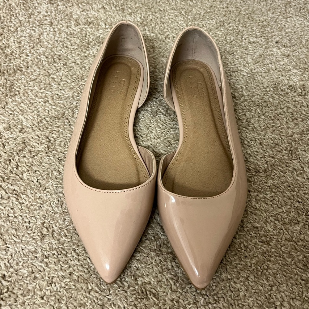 ASOS Nude Pointed Flats